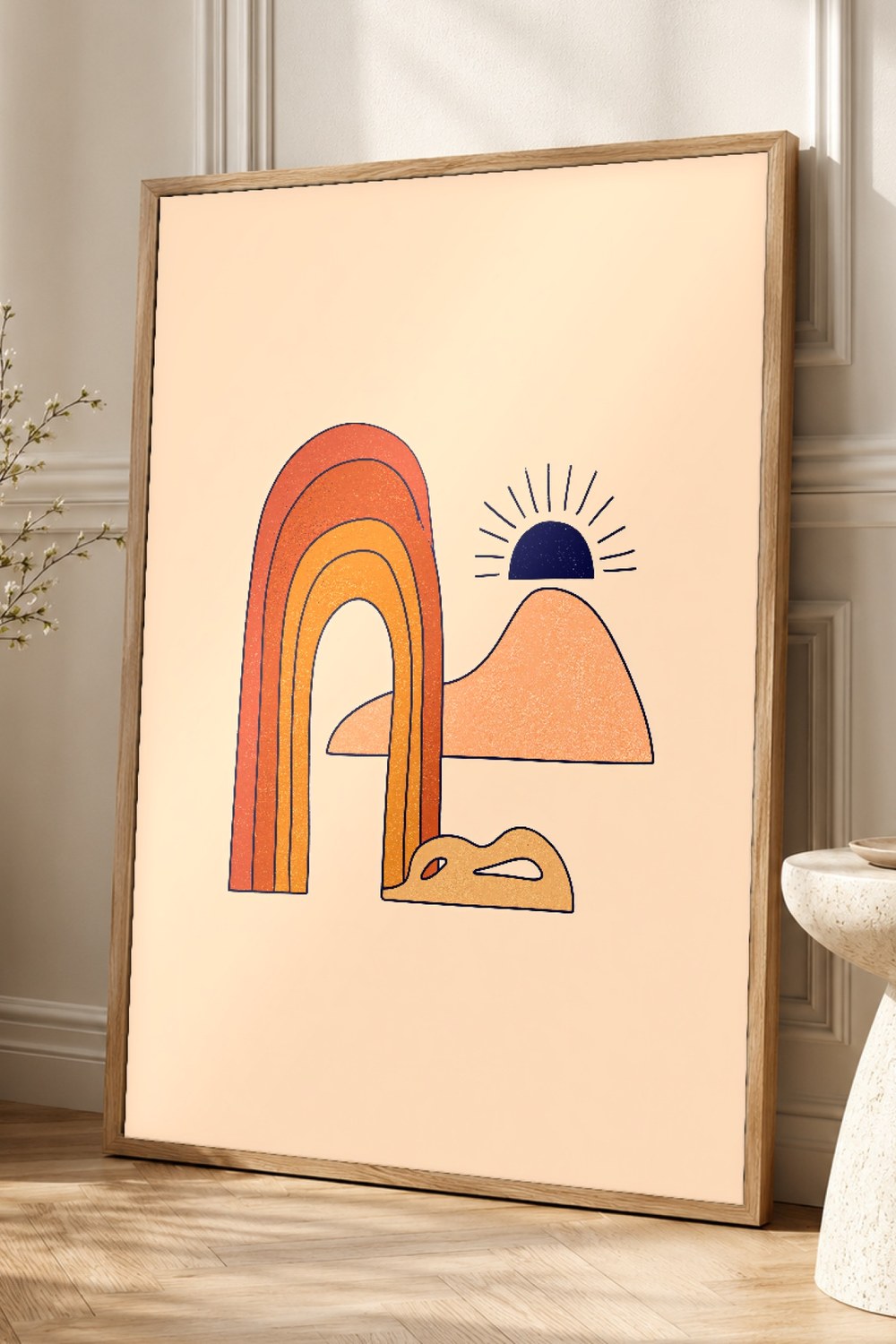 Terracotta Boho Gallery Wall Art Print Set