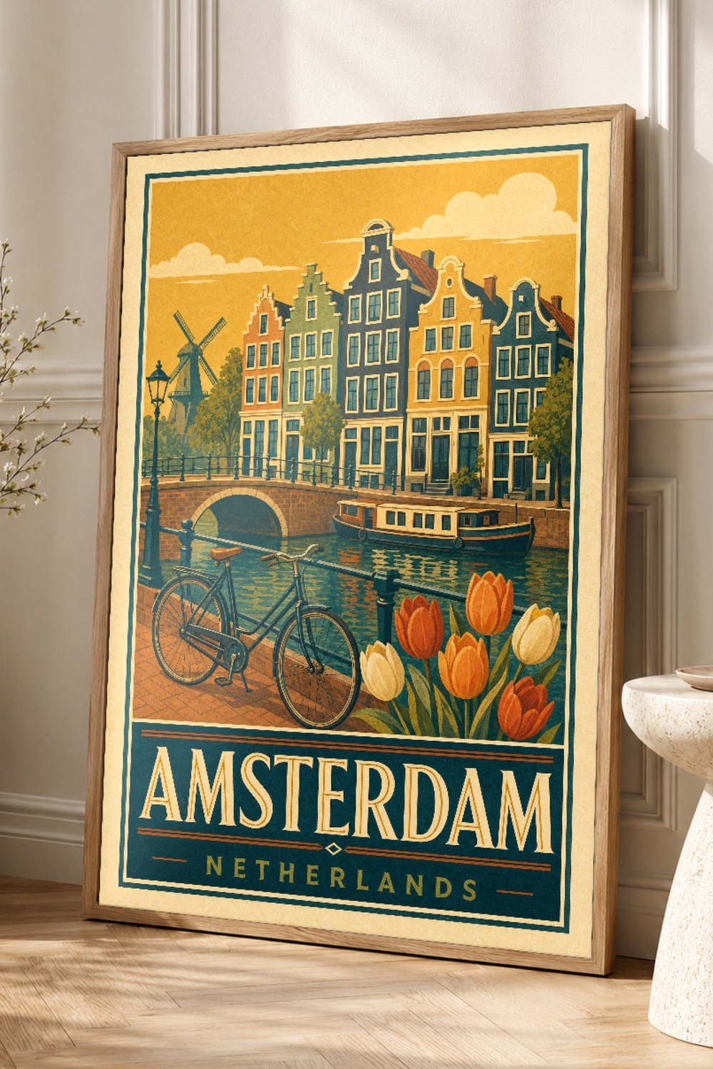 Amsterdam Canal Vintage