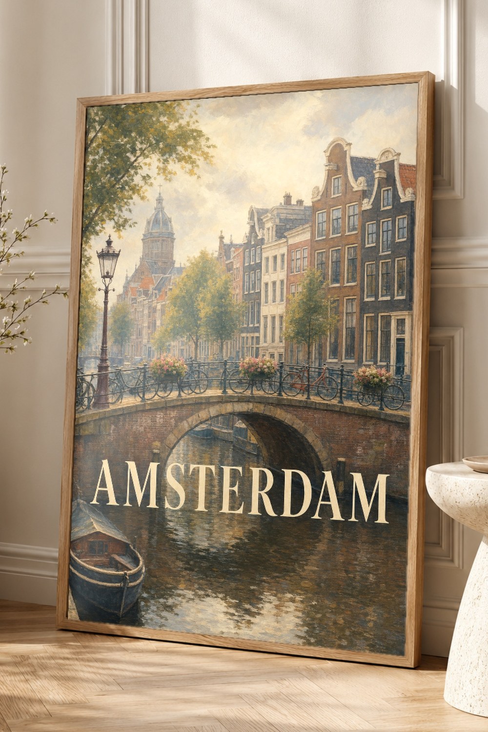 Amsterdam Travel Poster