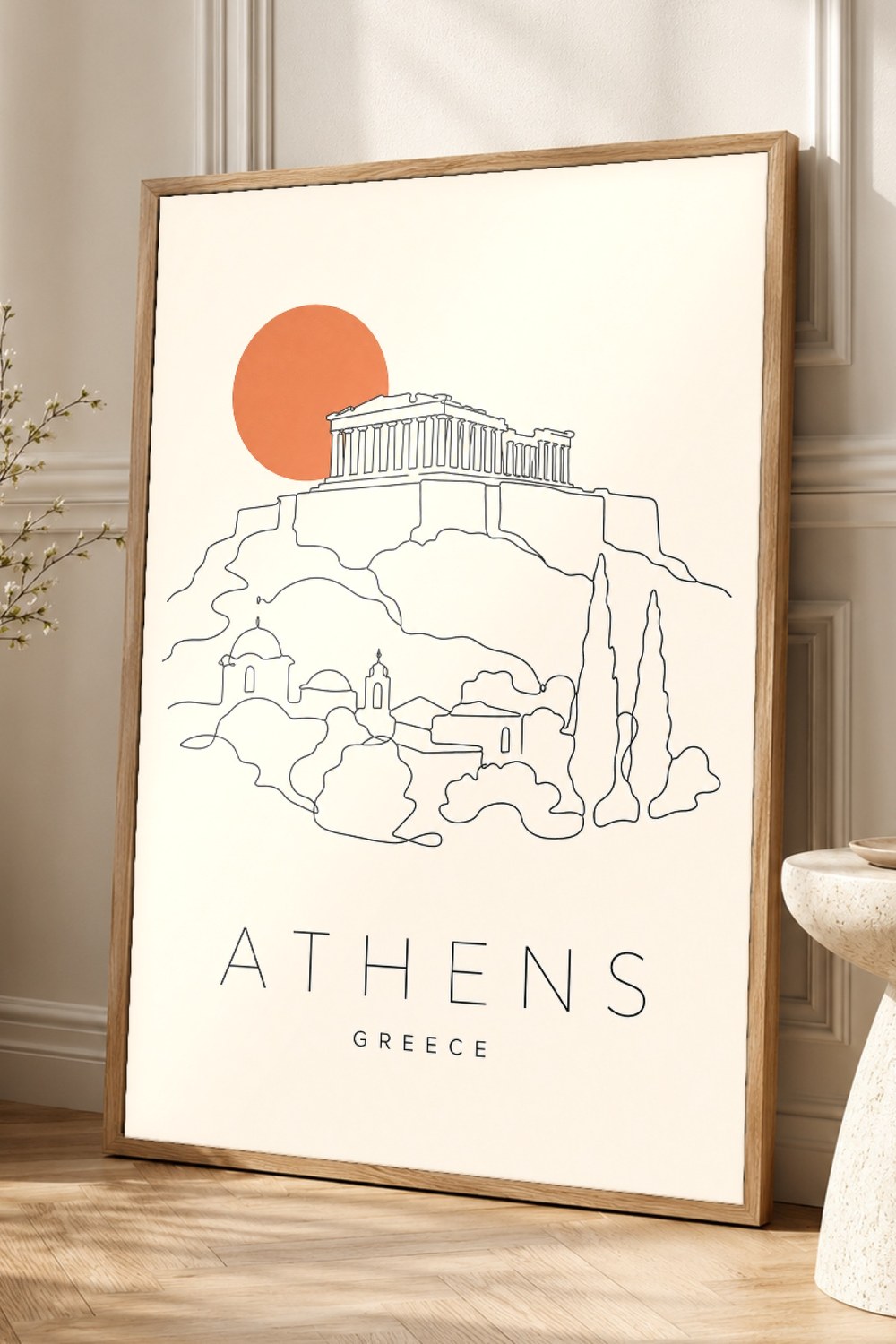 Athens Acropolis Minimalist