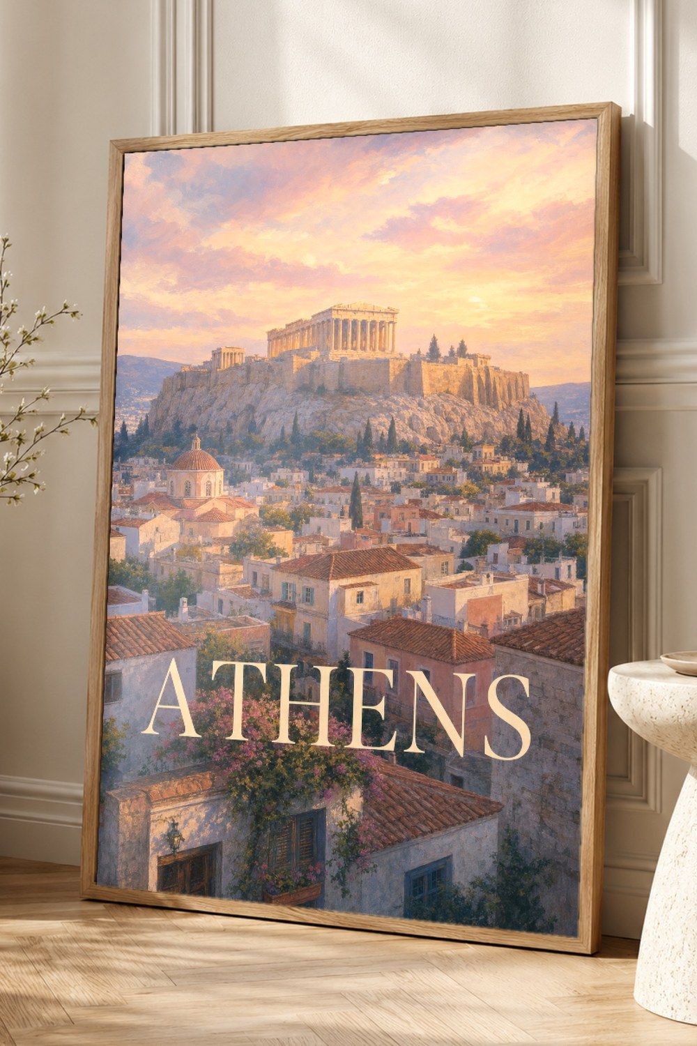 Athens Travel Poster