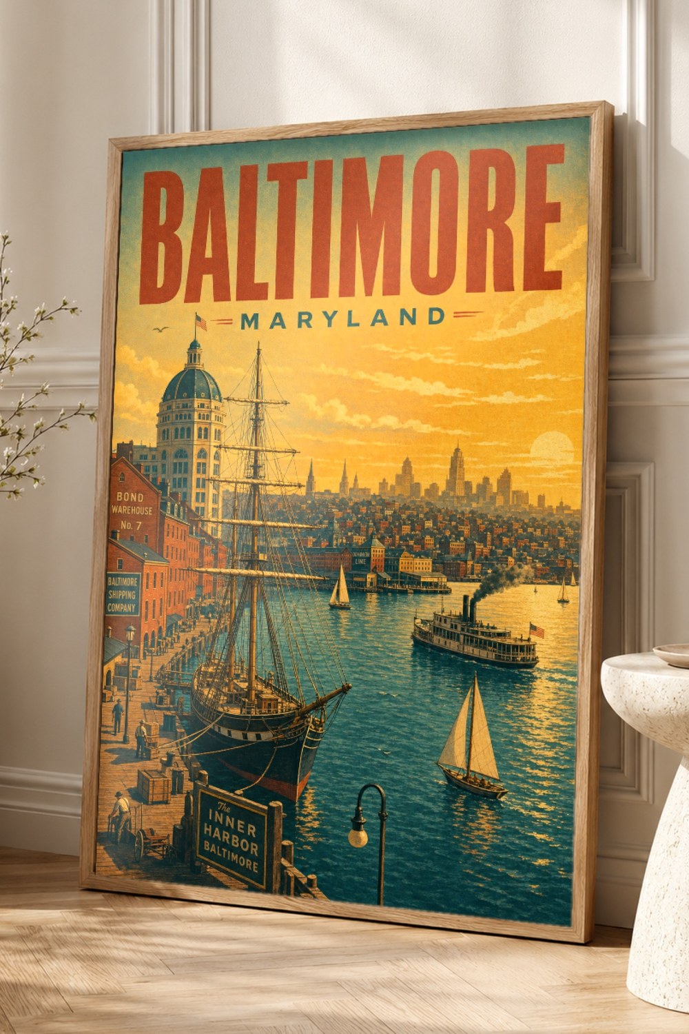Baltimore Travel Poster