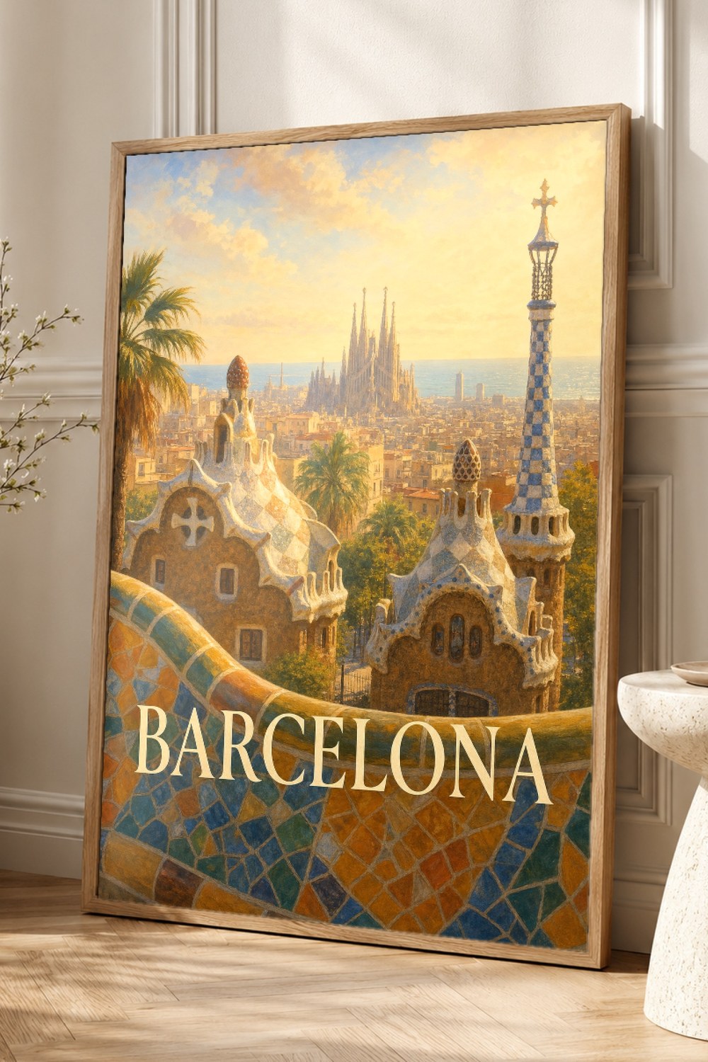 Barcelona Travel Poster