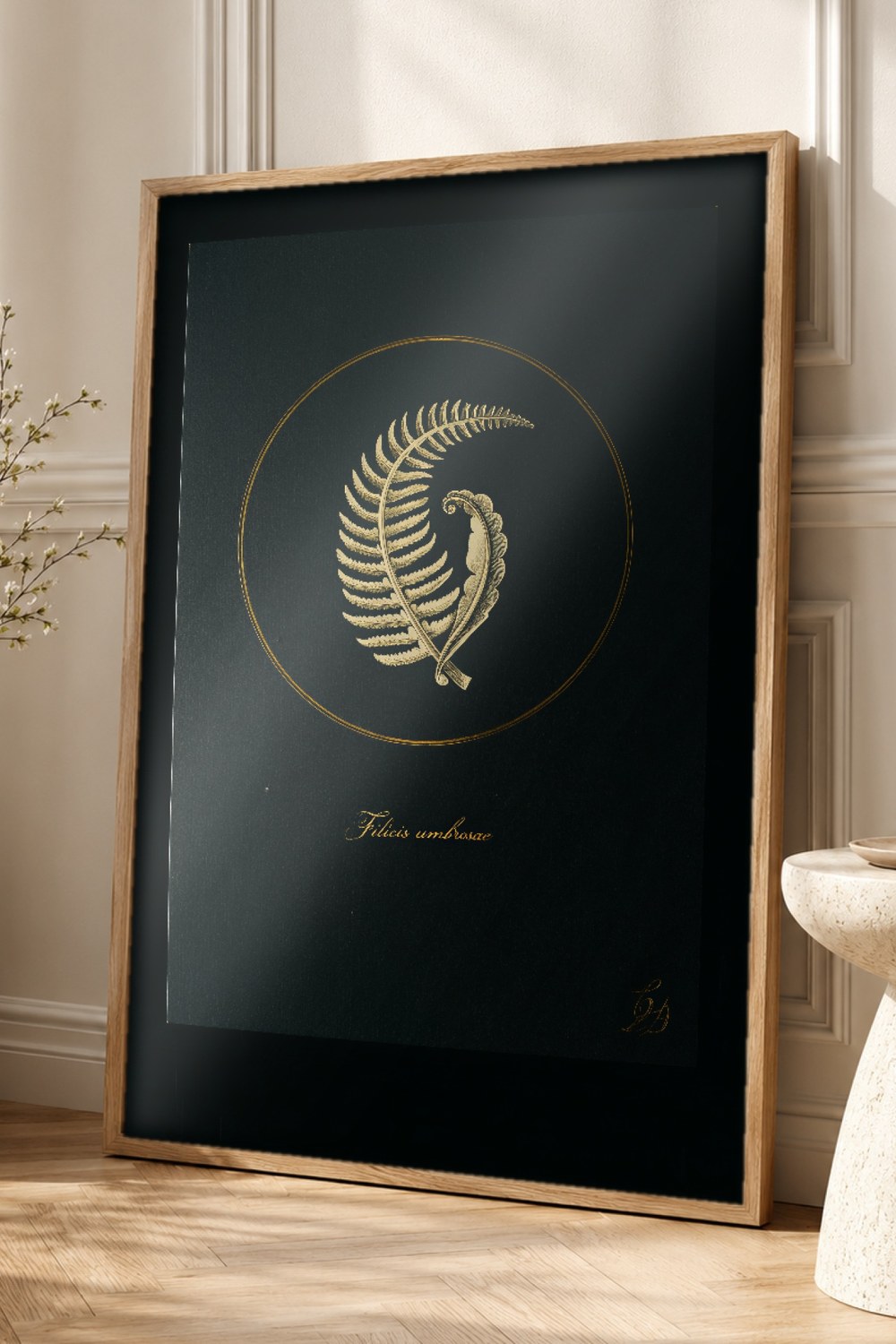 Dark Academia Botanical Wall Art Print