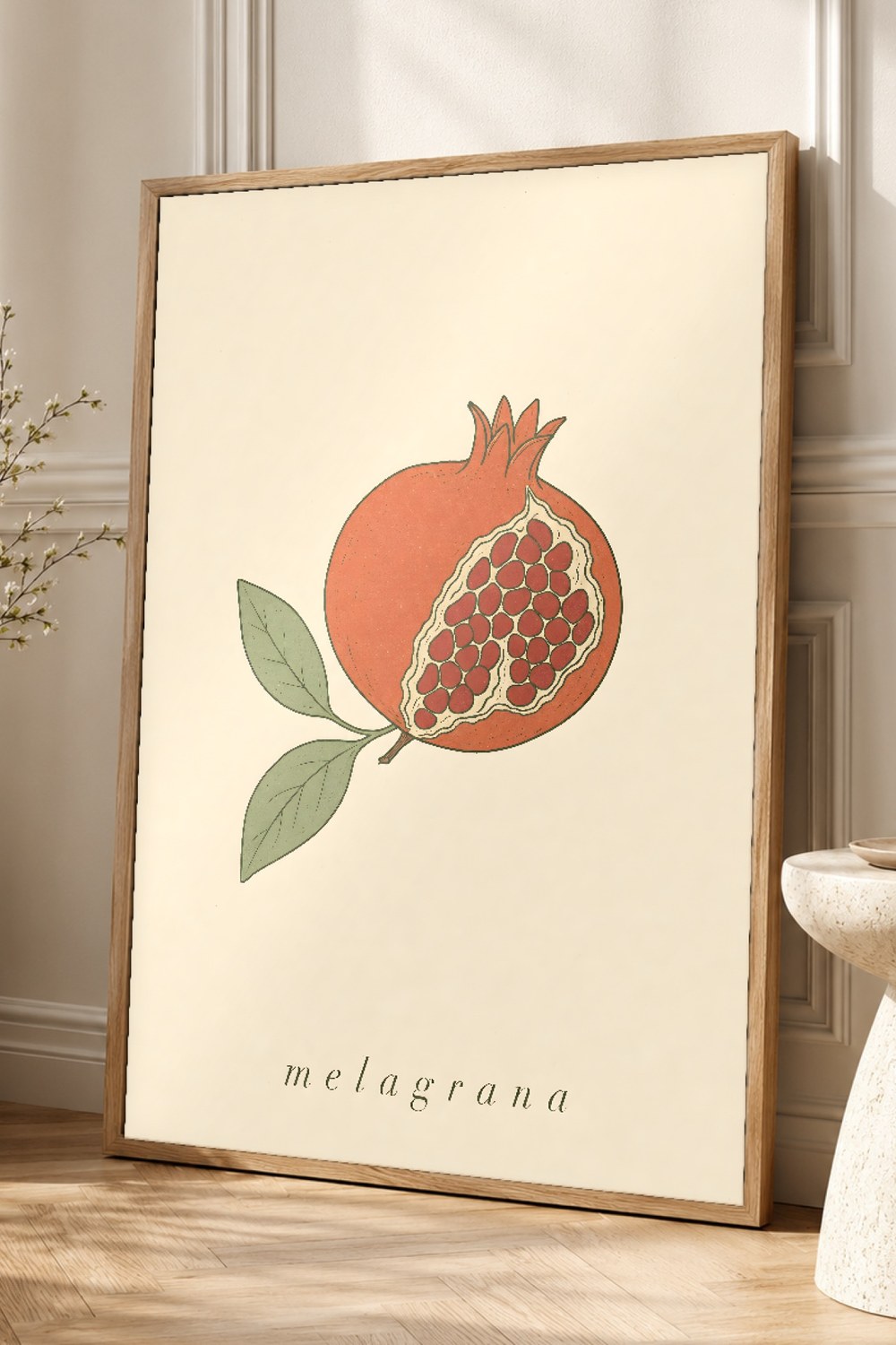 Pomegranate Botanical Wall Art Print