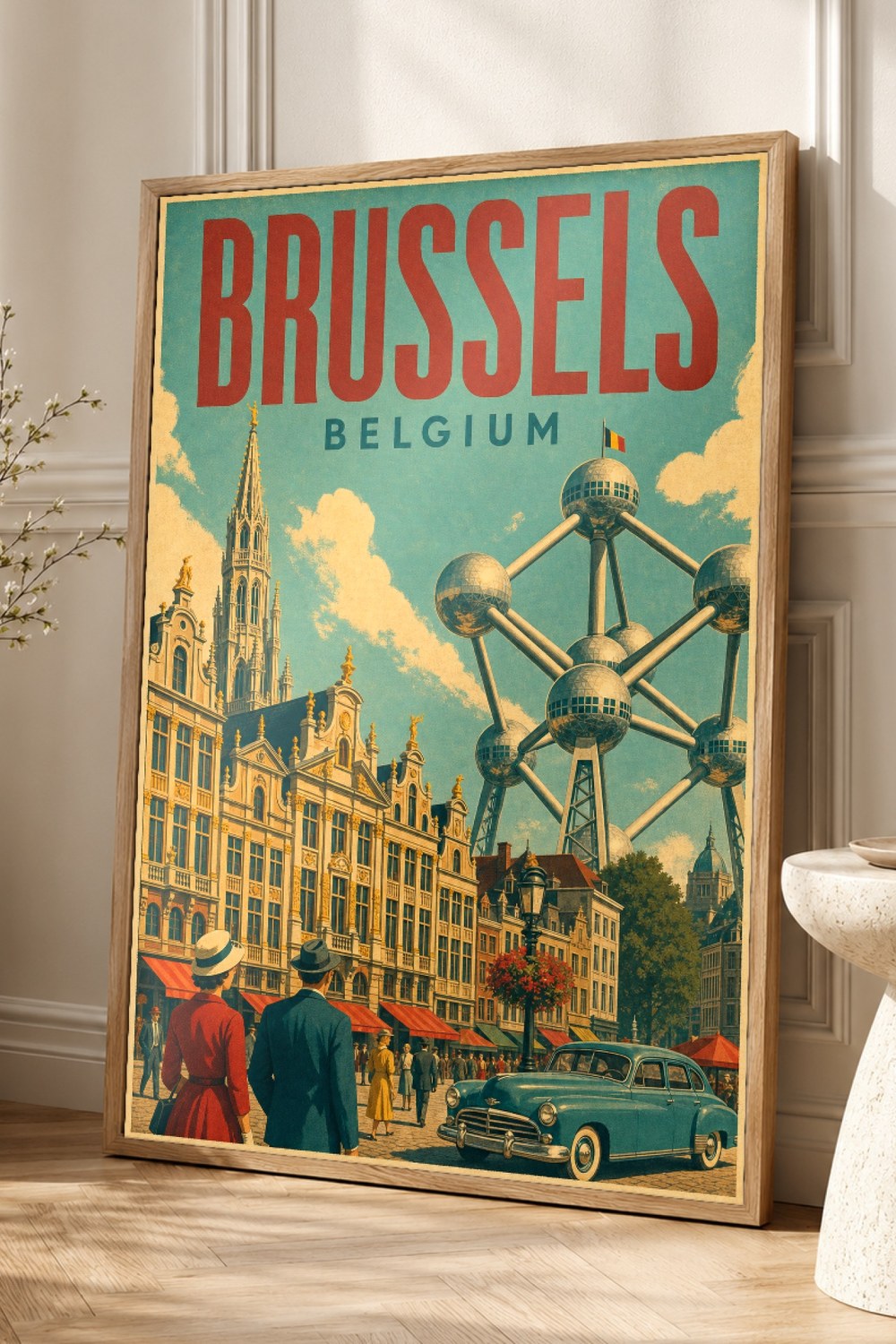 Brussels Travel Poster