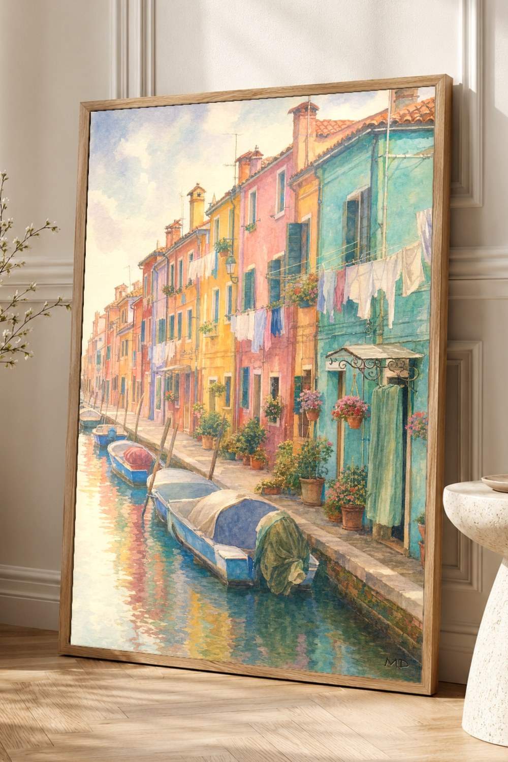 Burano Travel Poster