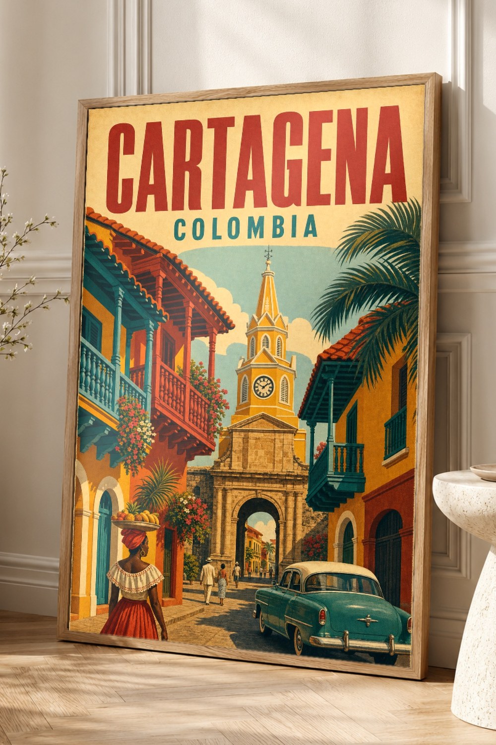 Cartagena Travel Poster