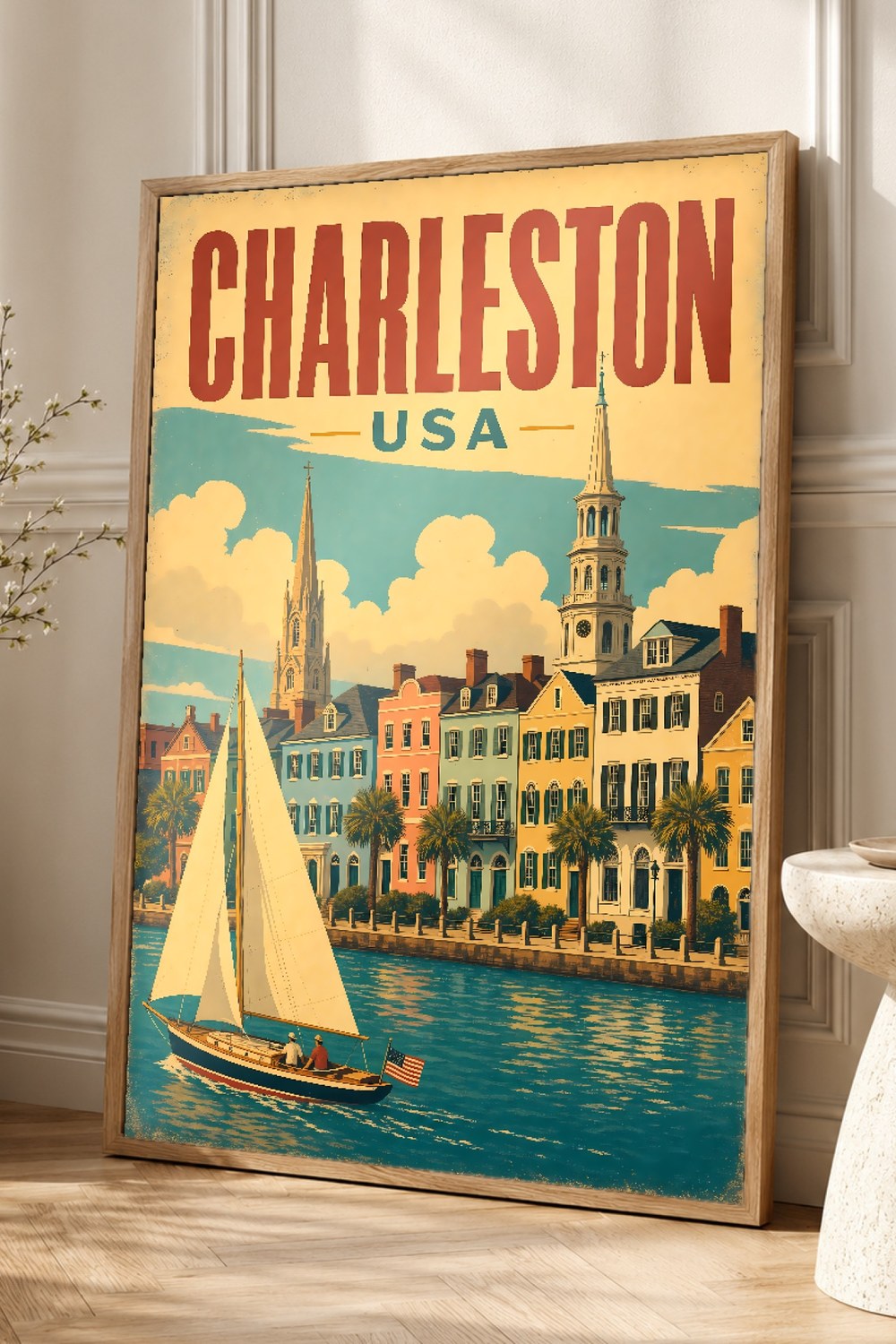 Charleston Travel Poster