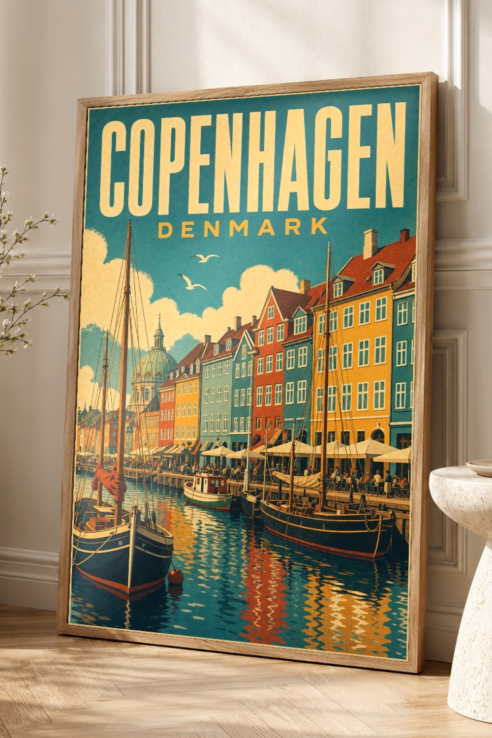 Copenhagen Travel Poster