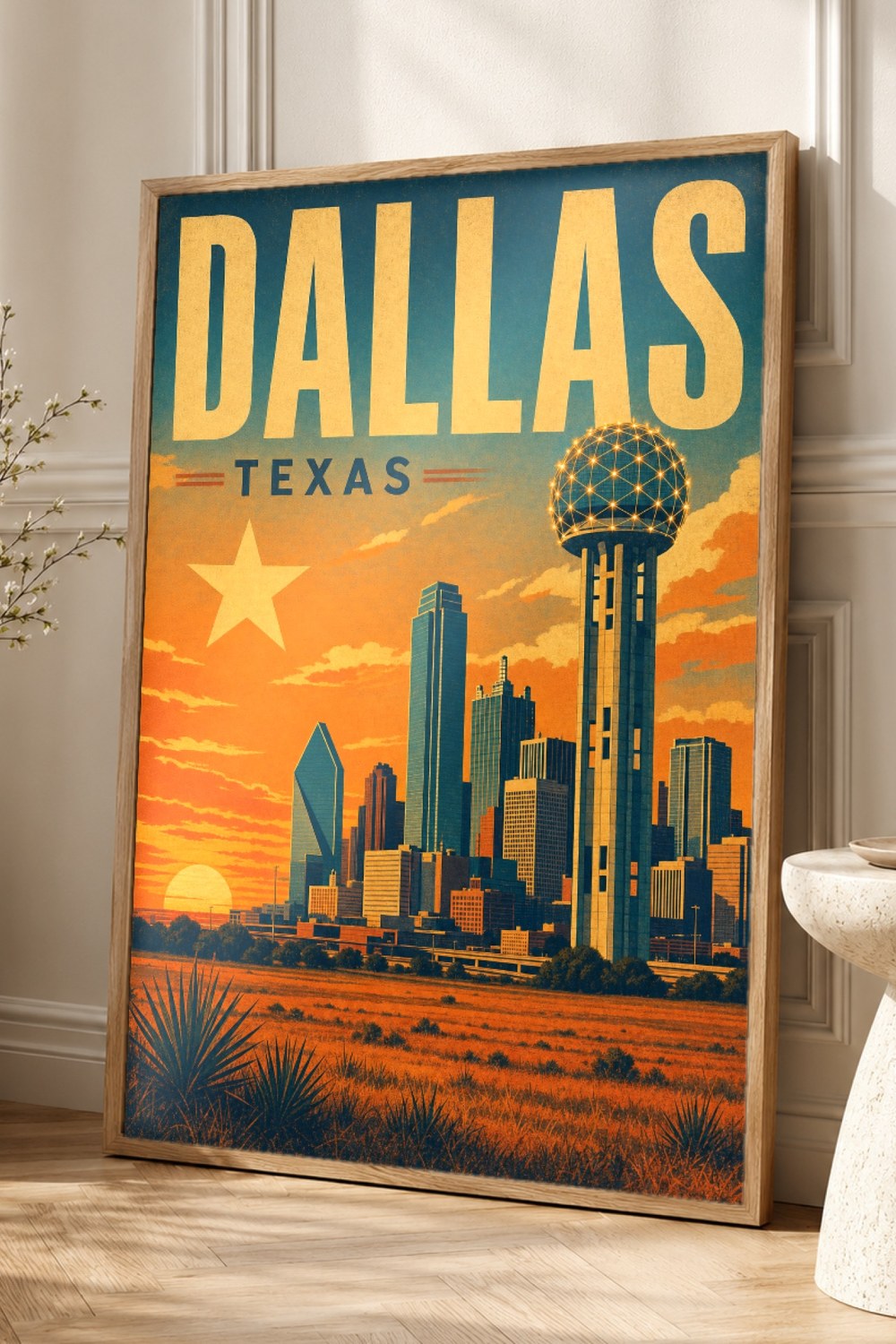Dallas Travel Poster