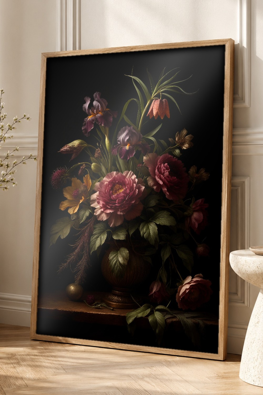 Dark Academia Botanical Wall Art Print