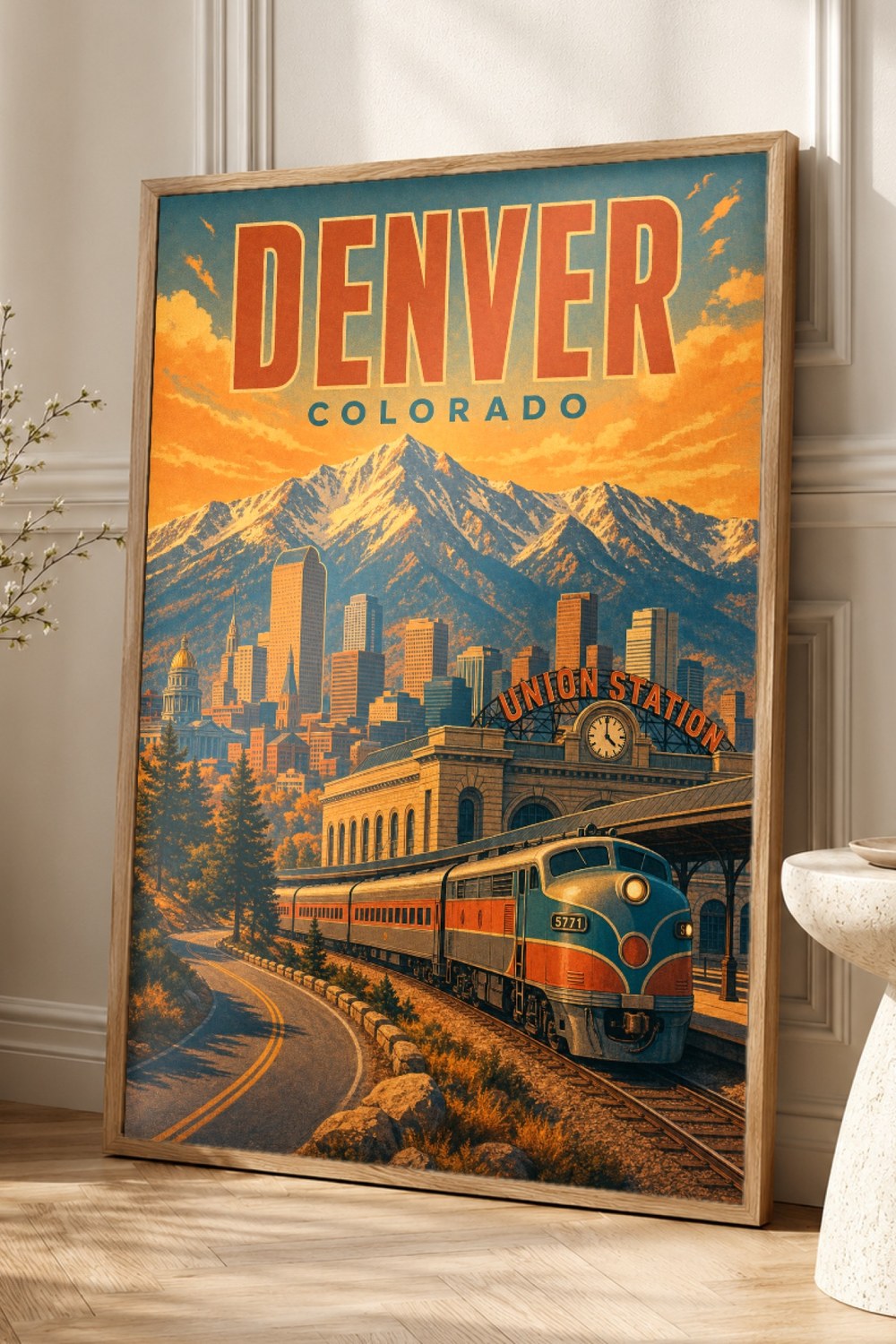 Denver Travel Poster