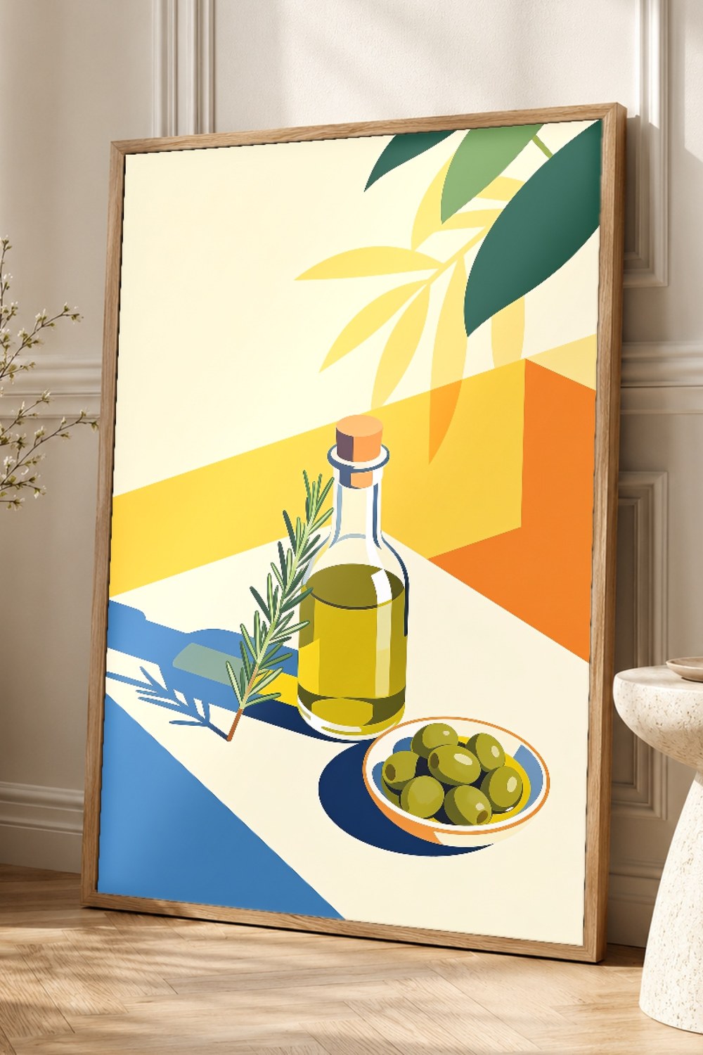 Mediterranean Olive Oil Kitchen Print