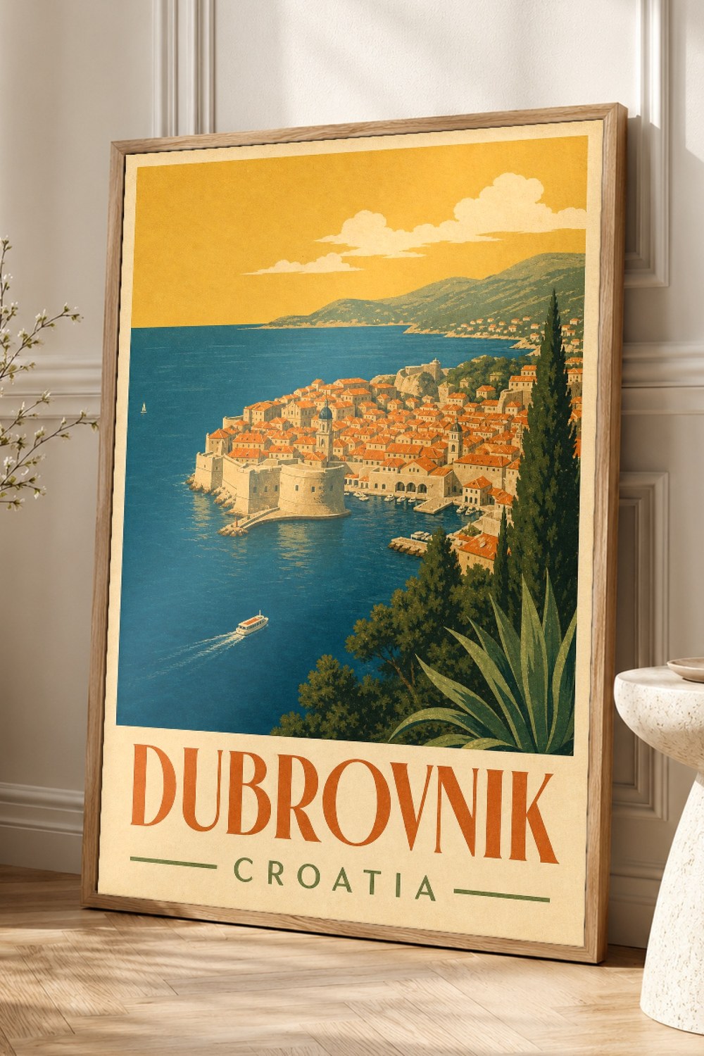 Dubrovnik Walls Vintage 70S