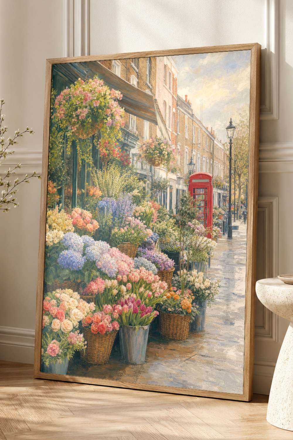 London Flower Market Poster
