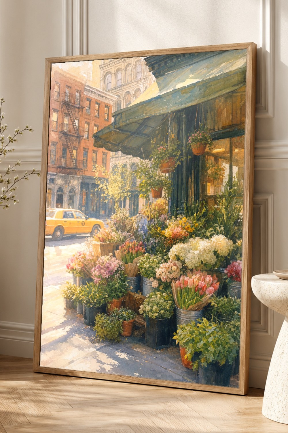 New York Flower Market Poster