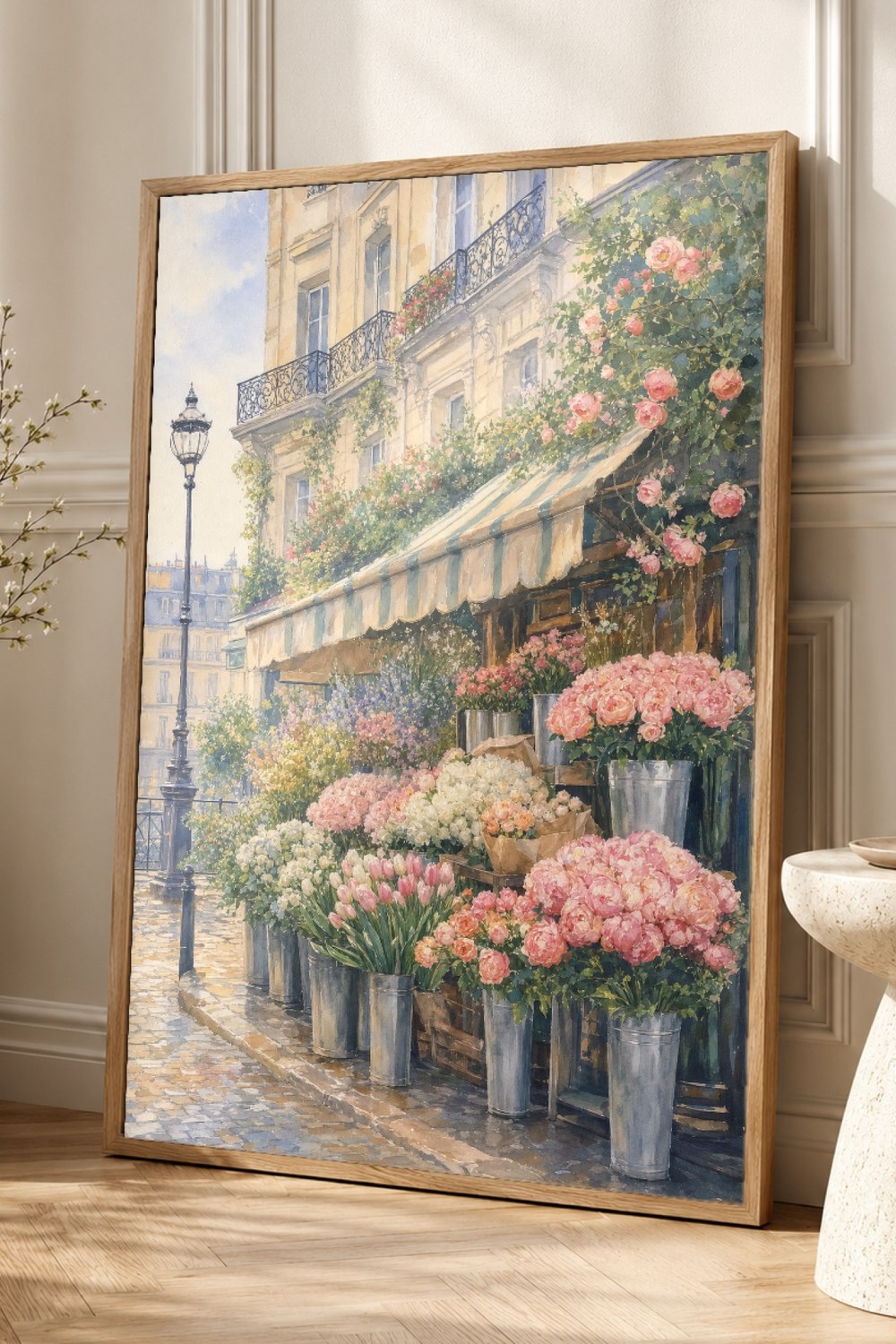 Paris Flower Market Poster
