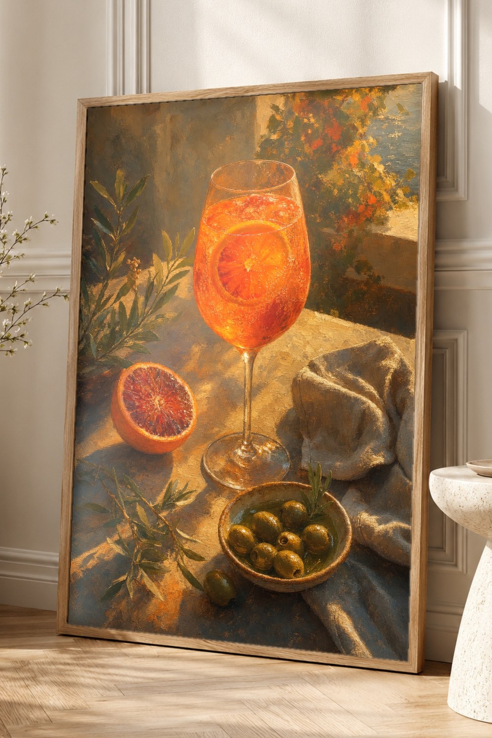 Golden Aperitivo Hour Wall Art