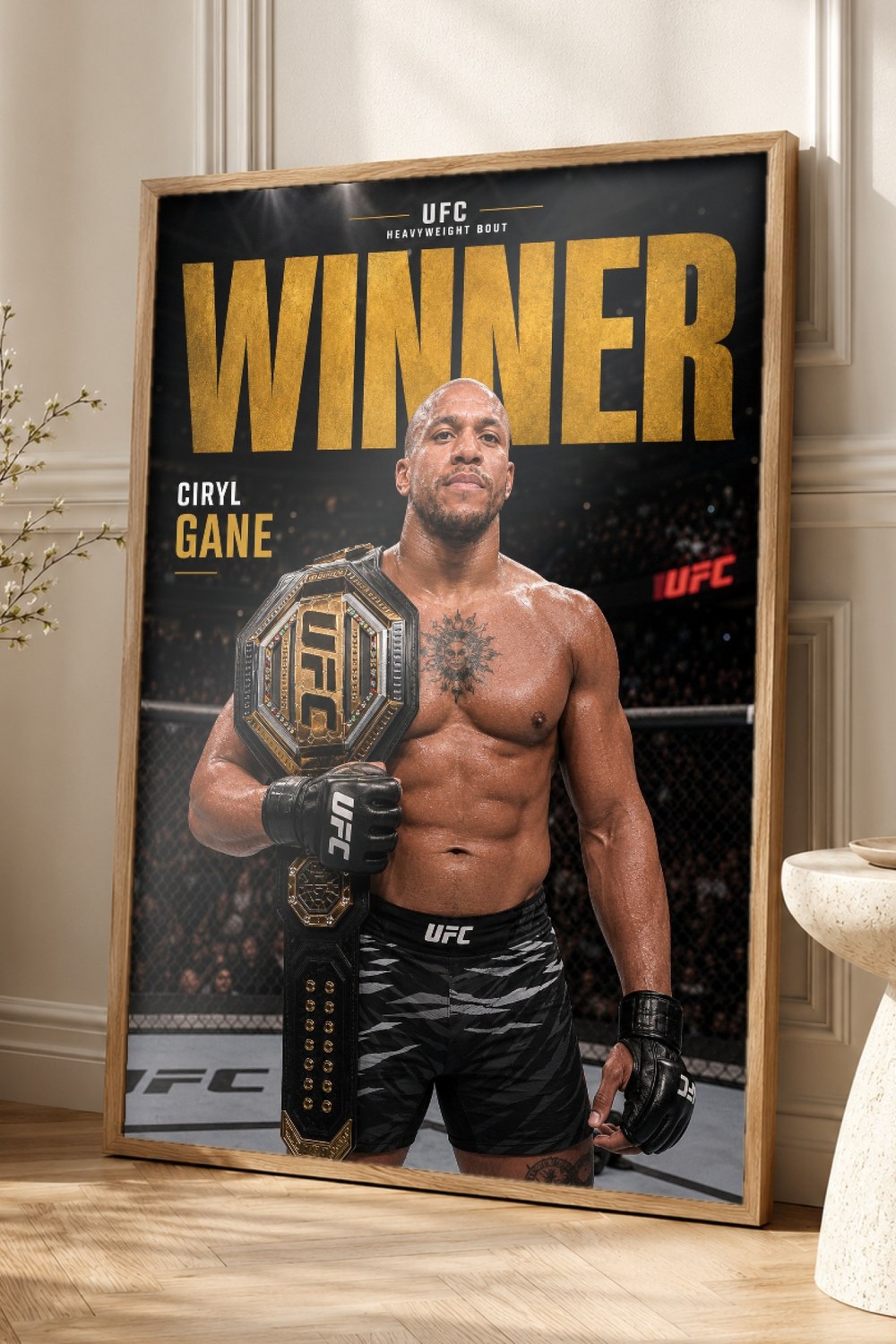 Ciryl Gane Champion Poster