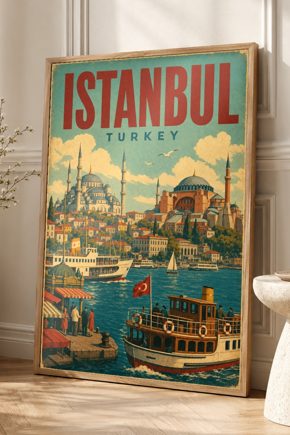 Istanbul Travel Poster