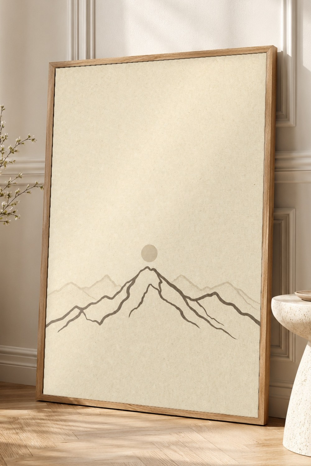 Neutral Gallery Wall Set Japandi Wall Art Print