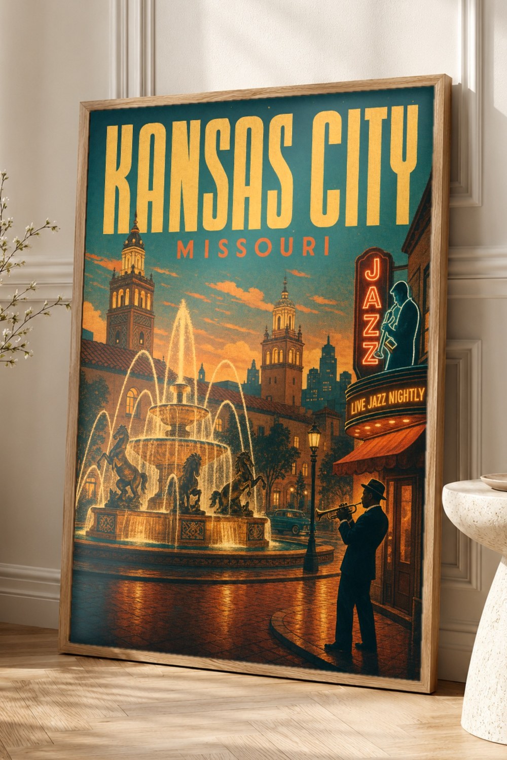 Kansas City Travel Poster