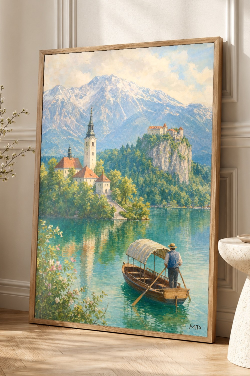 Lake Bled Travel Poster