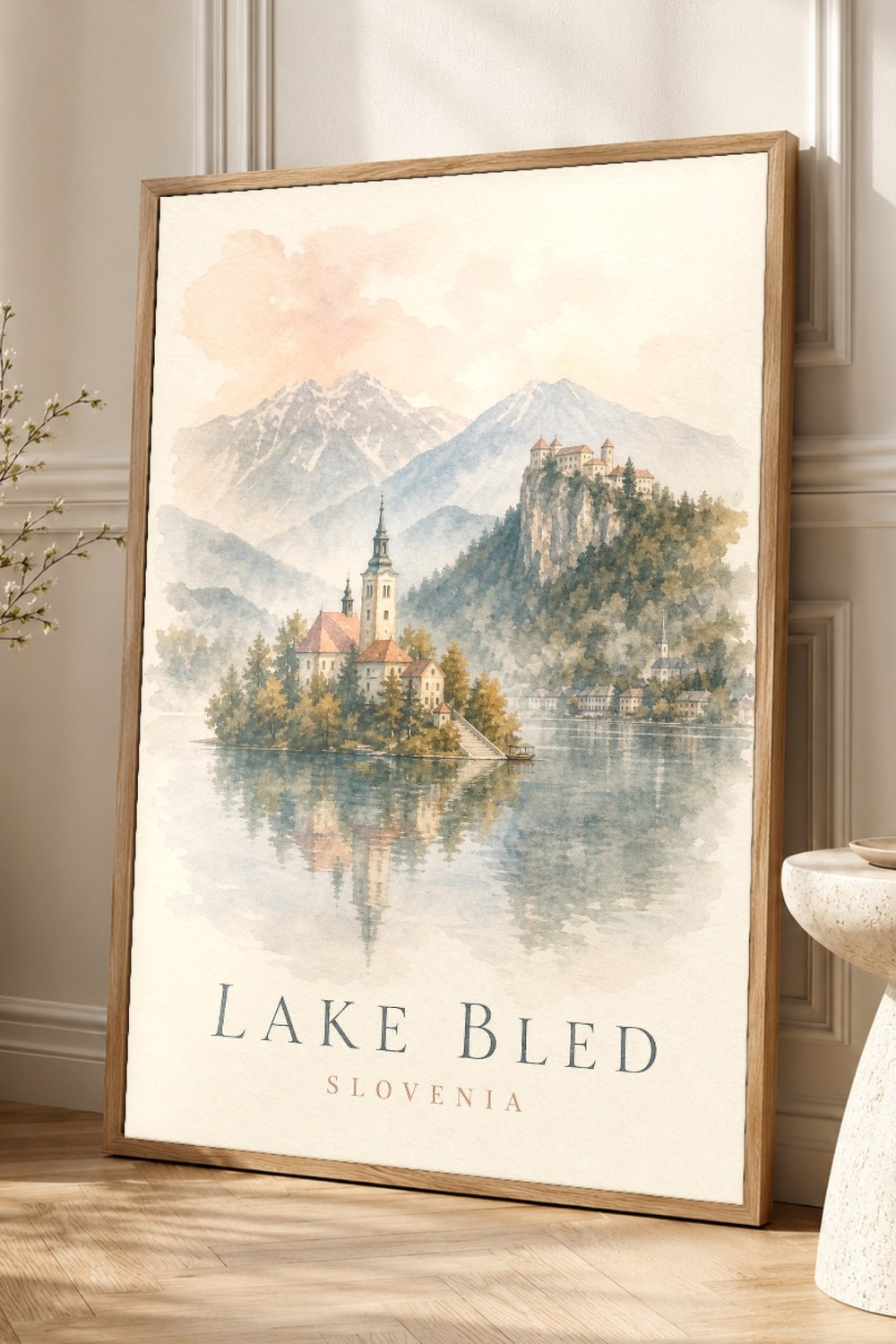 Lake Bled Watercolor