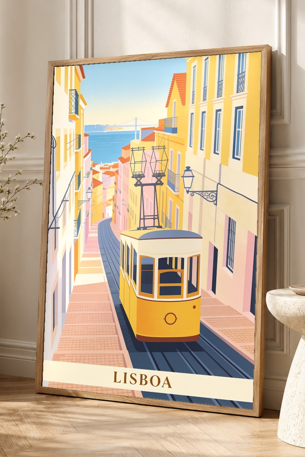 Lisbon Vintage Travel Poster