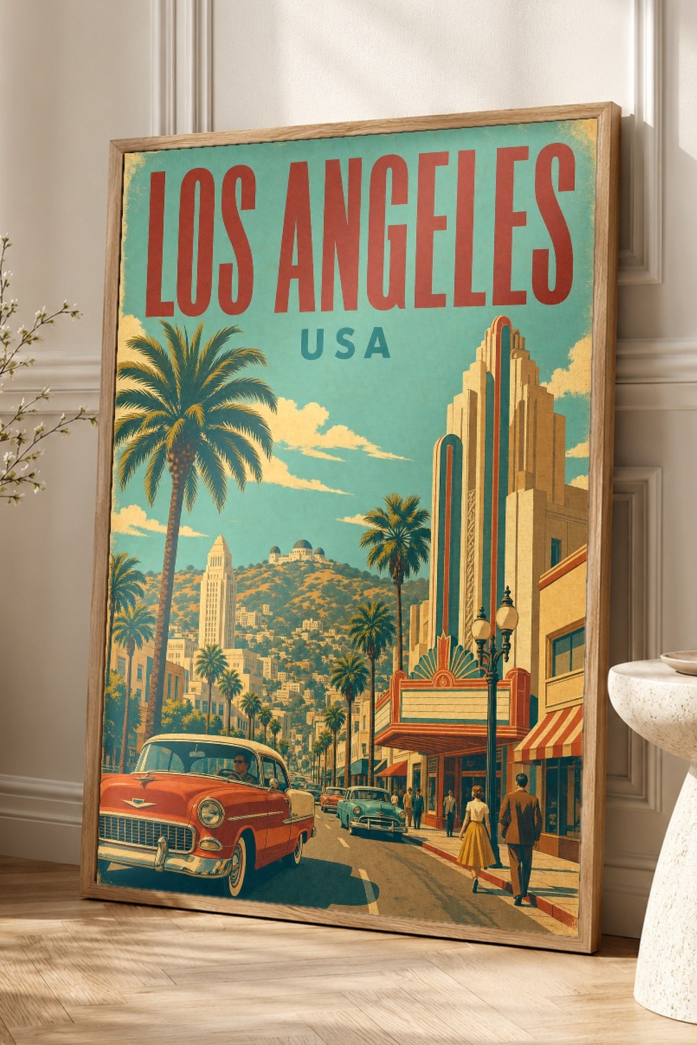 Los Angeles Travel Poster