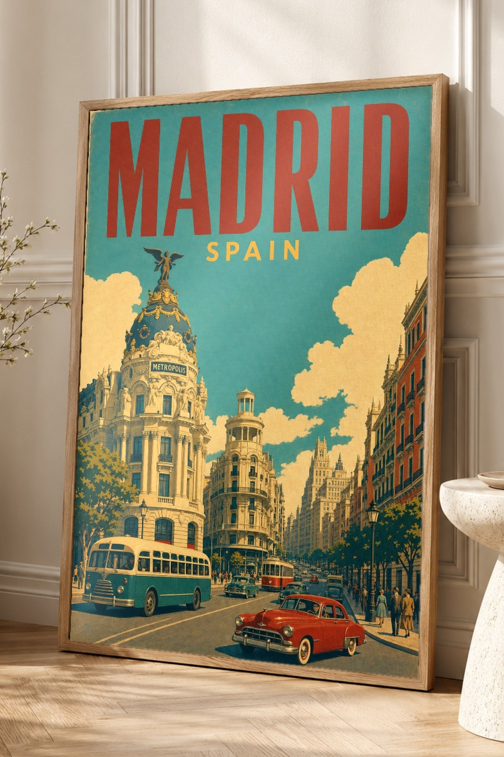 Madrid Travel Poster