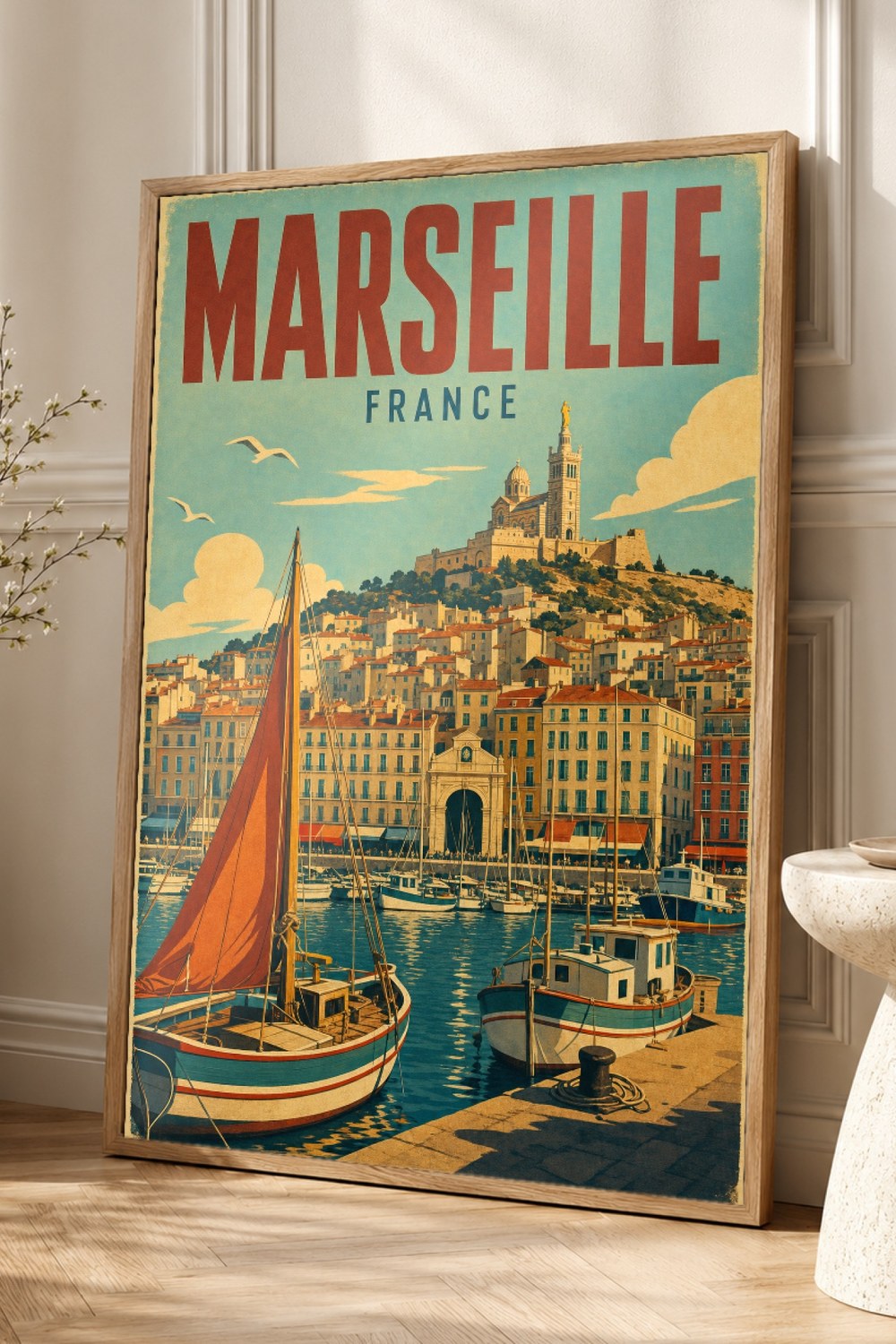 Marseille Travel Poster