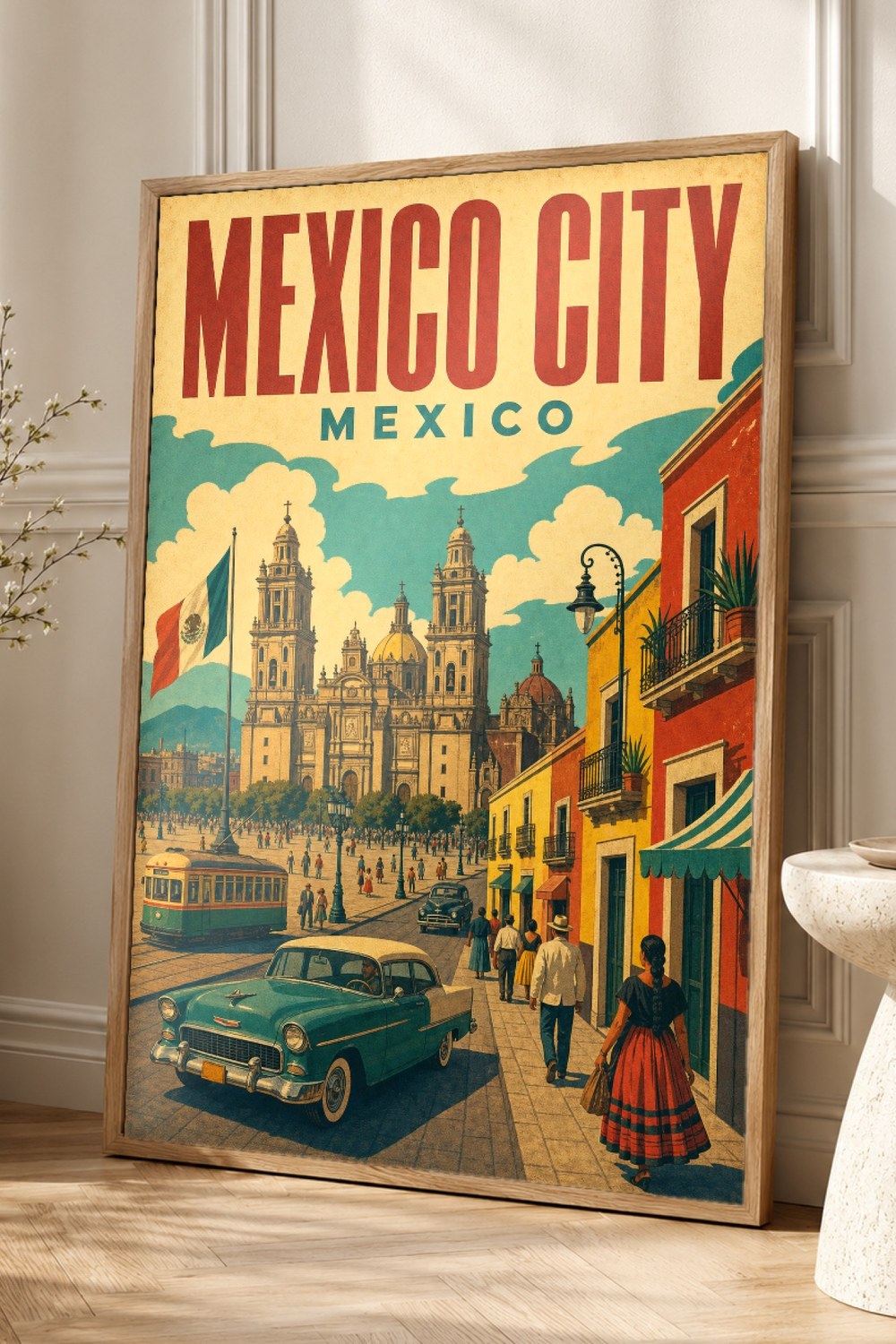 Mexico City Travel Poster