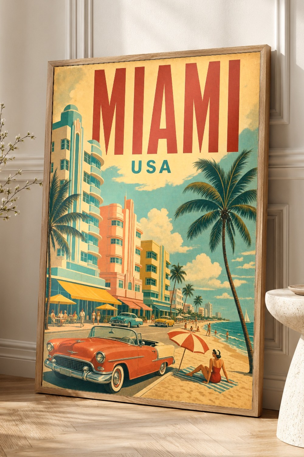 Miami Travel Poster
