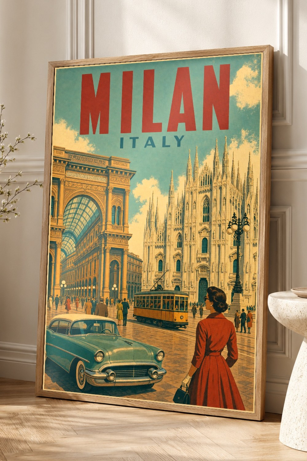 Milan Travel Poster