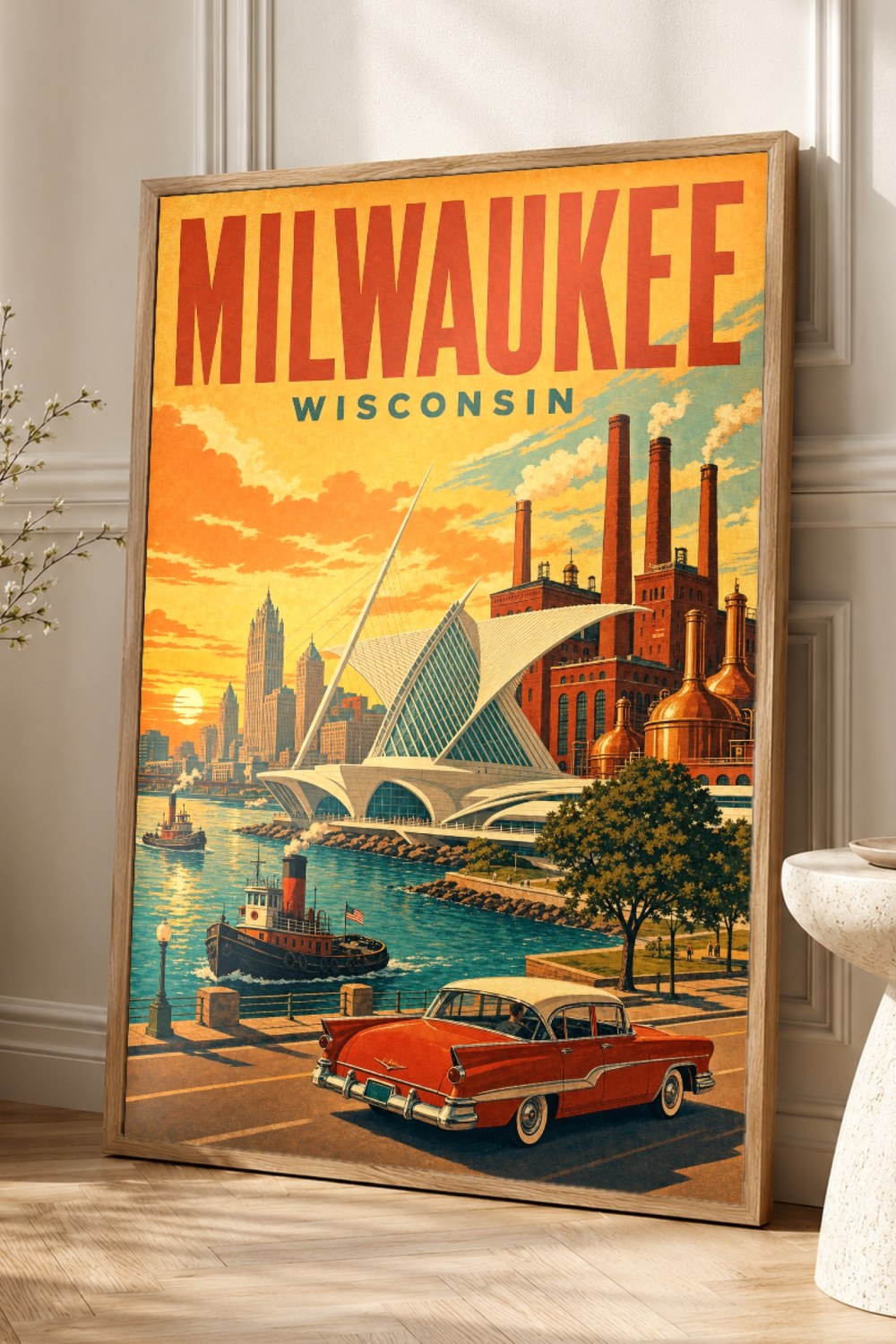 Milwaukee Travel Poster