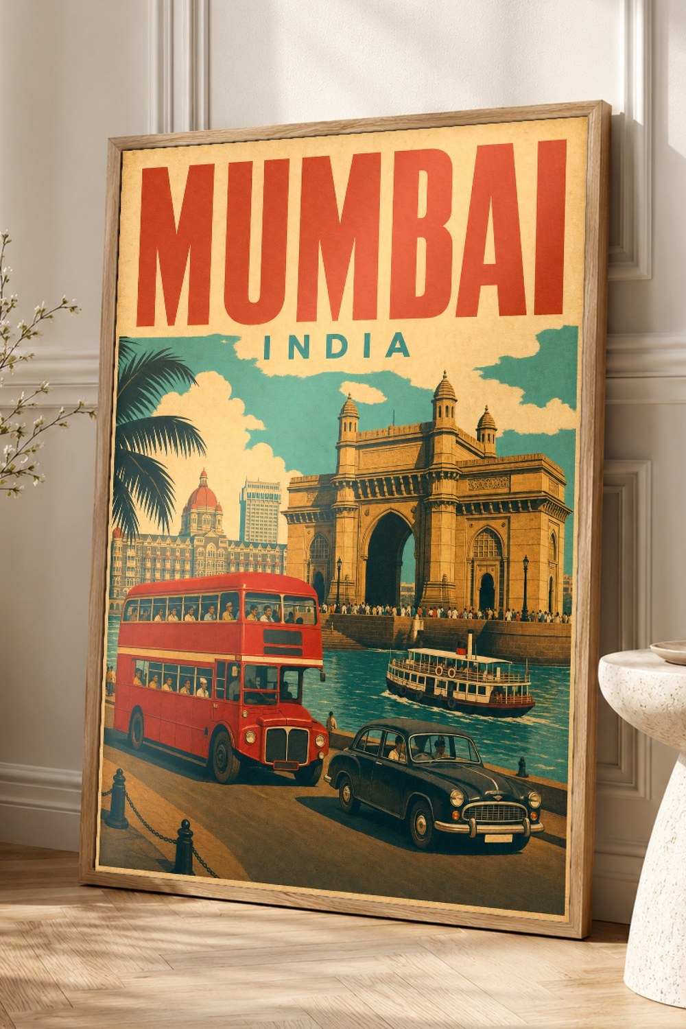 Mumbai Travel Poster
