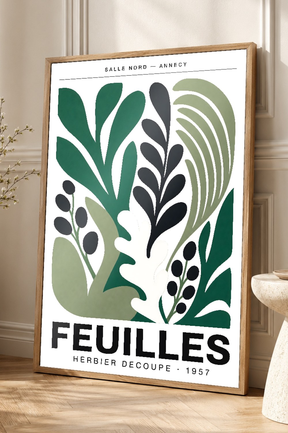 Botanical Cut Paper Exhibition Poster