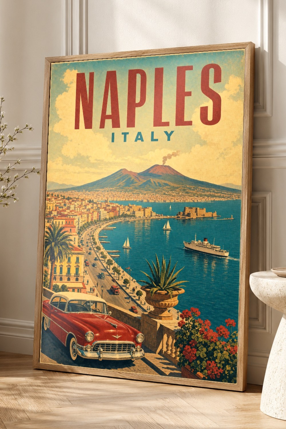 Naples Travel Poster