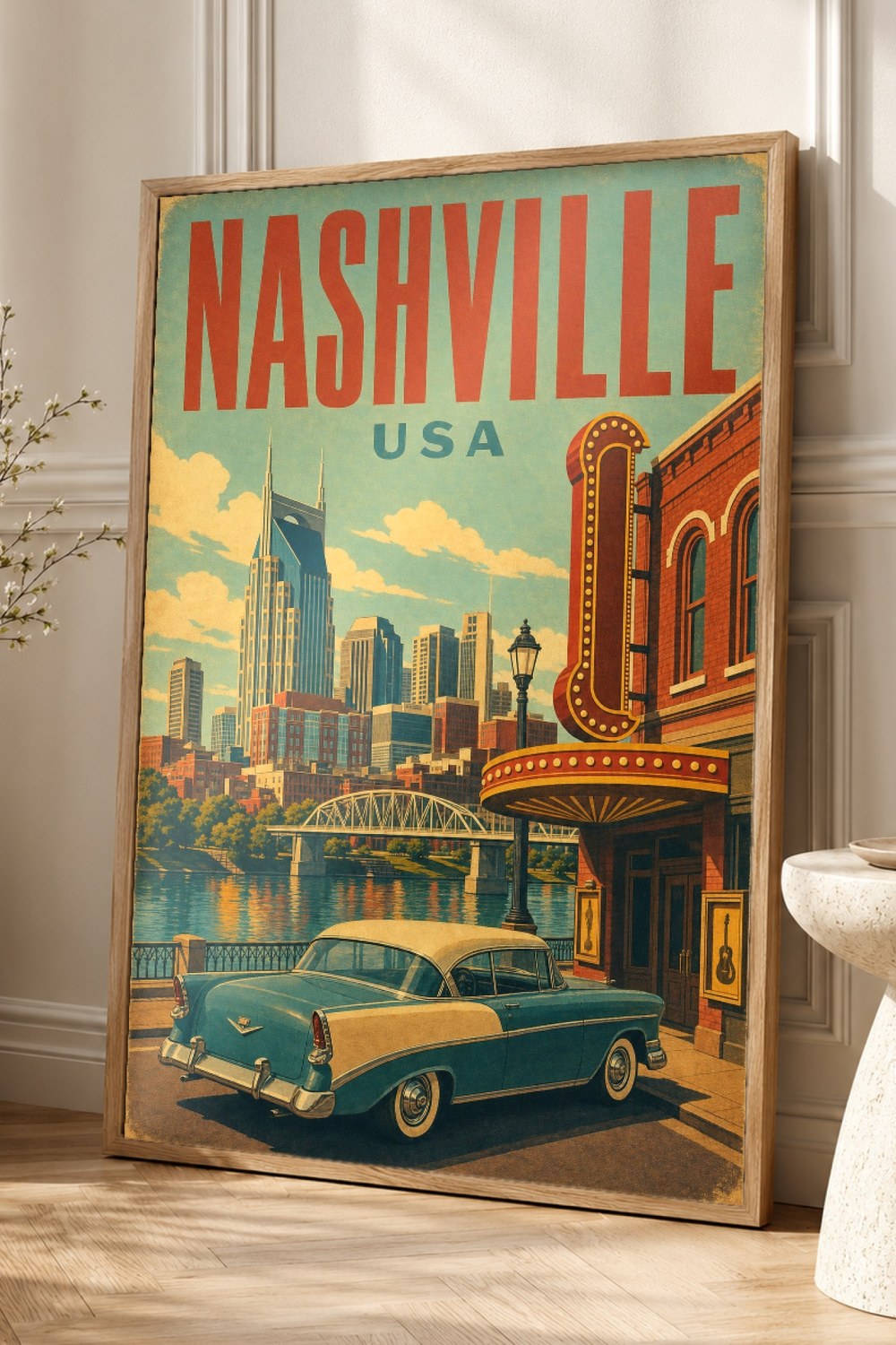 Nashville Travel Poster
