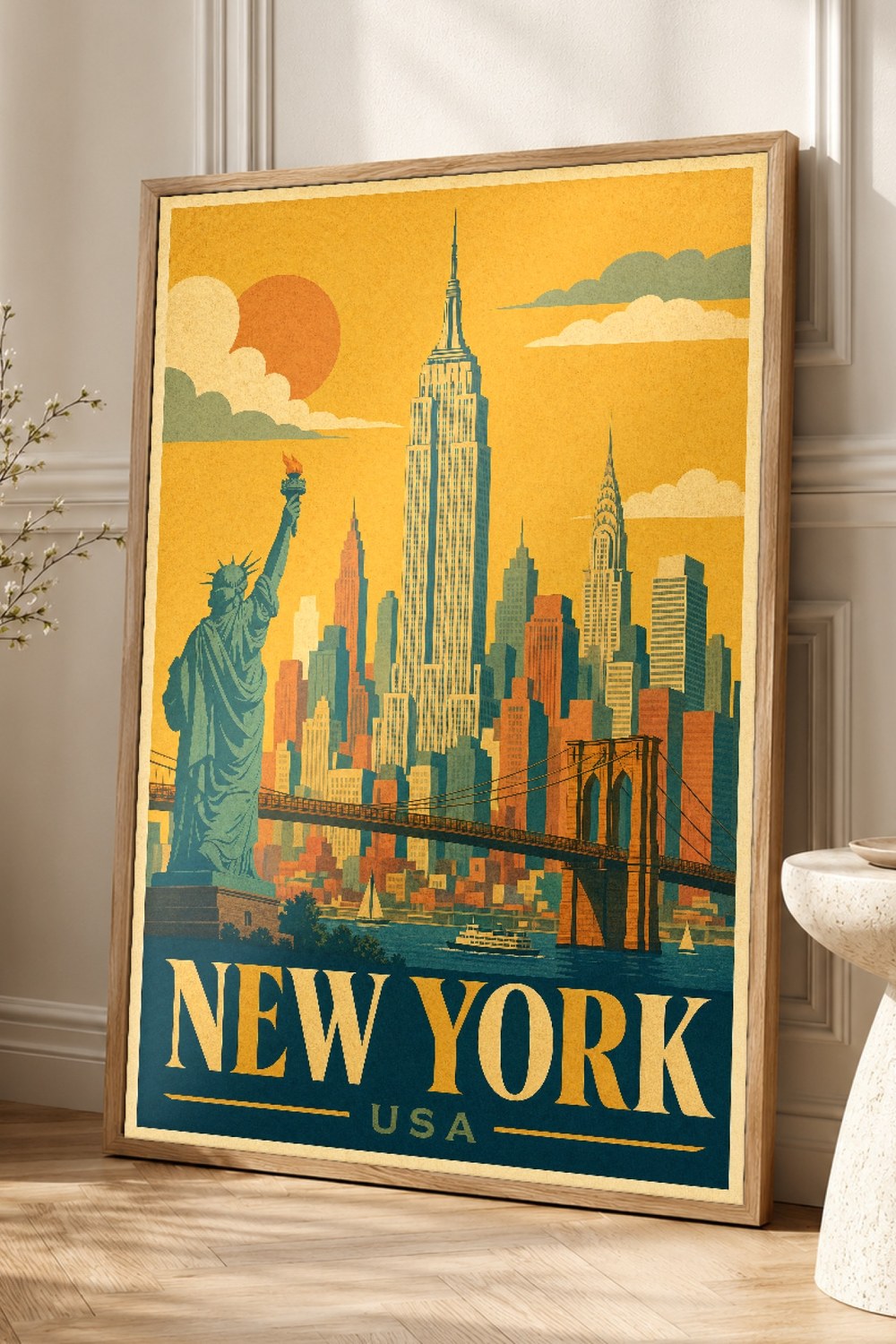 Newyork Skyline Vintage