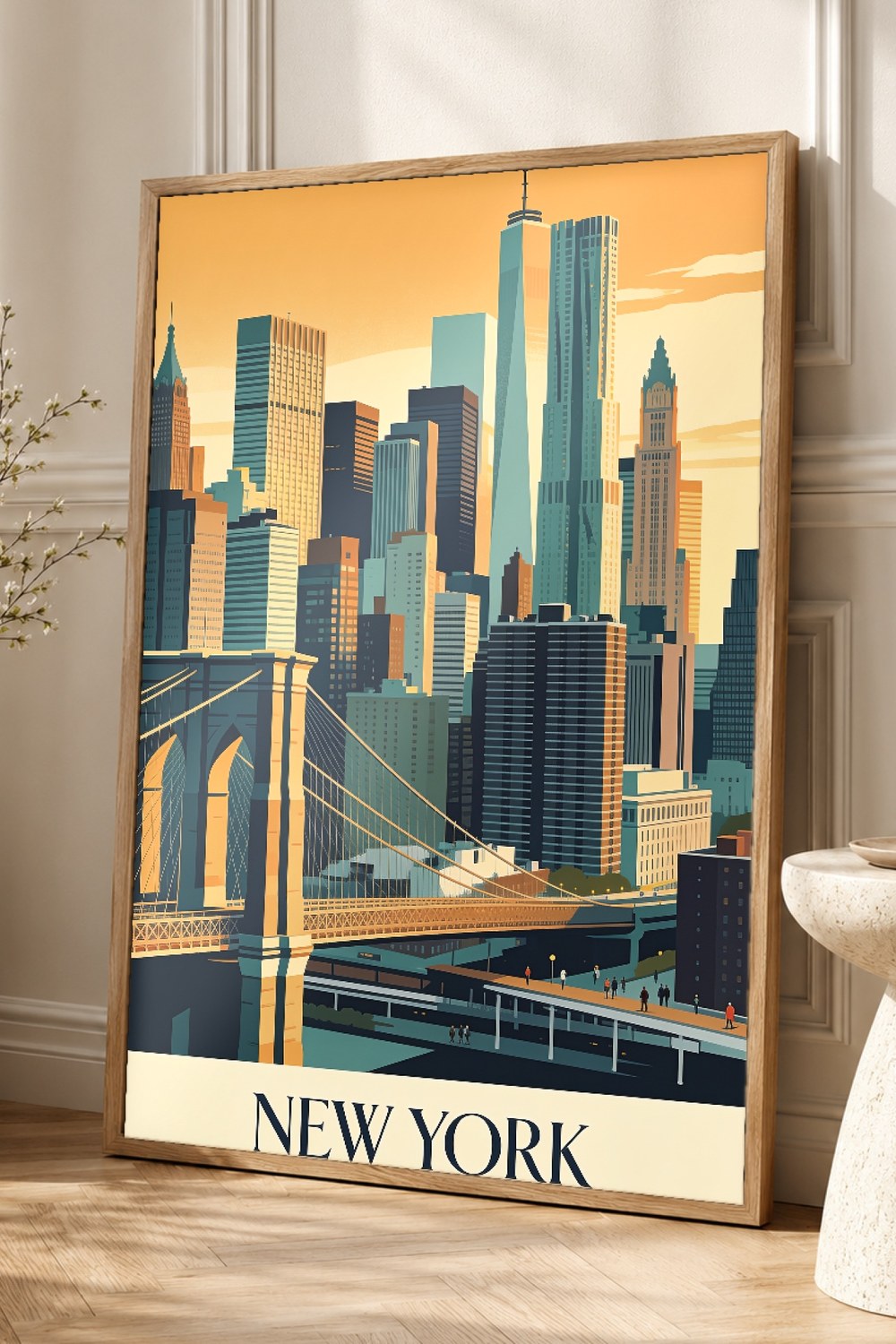 New York Vintage Travel Poster