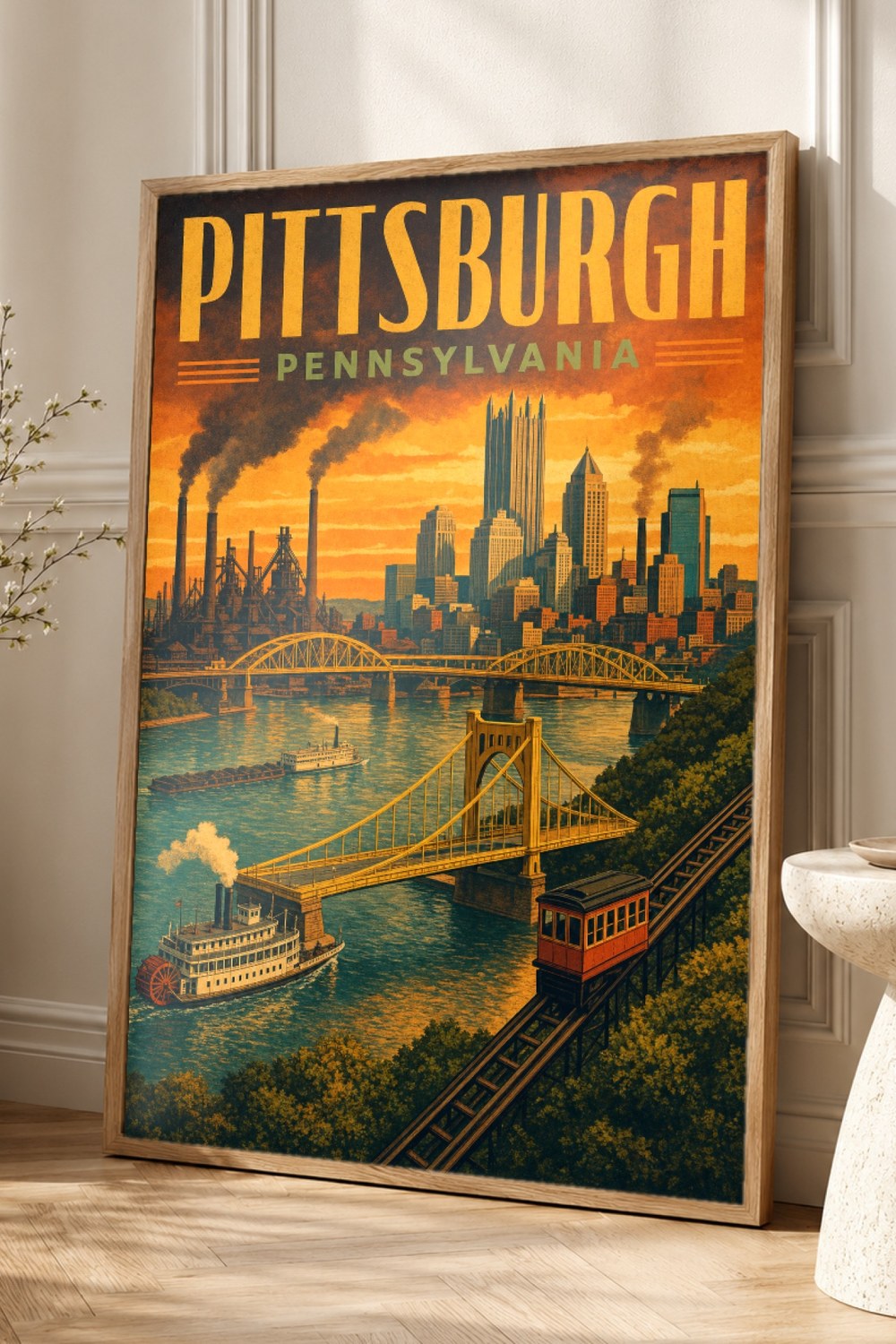 Pittsburgh Travel Poster
