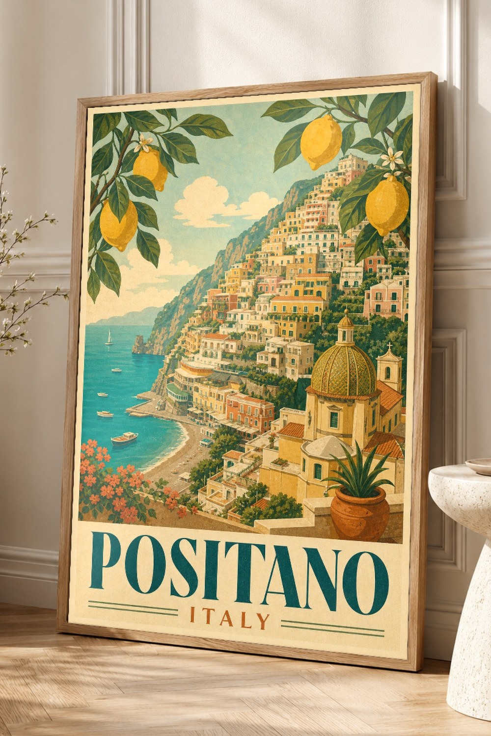 Positano Amalfi Vintage 70S