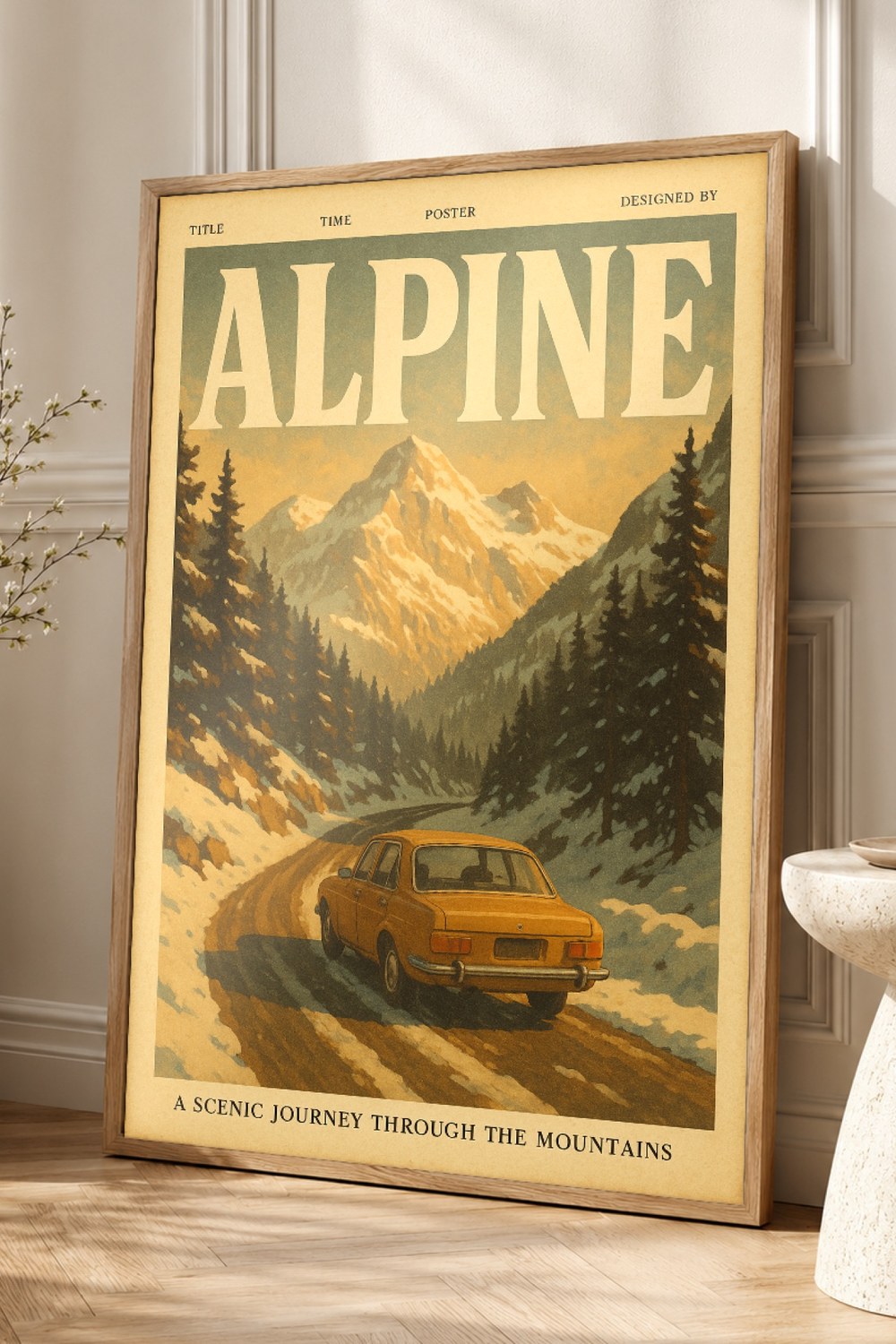 Alpine Retro Poster