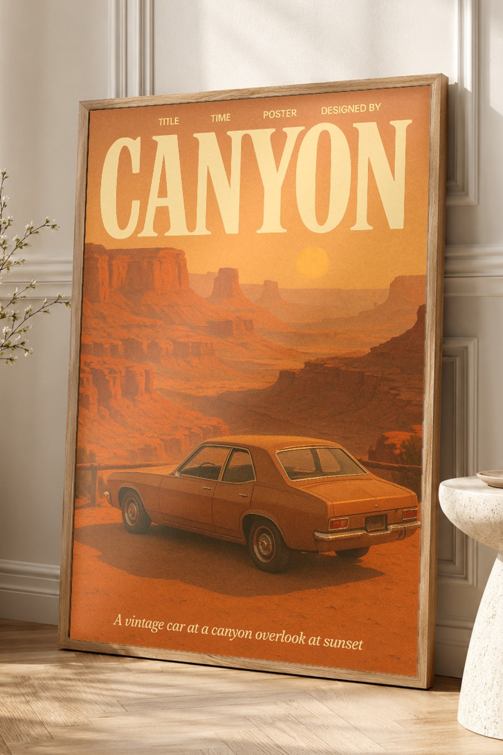 Canyon Retro Poster