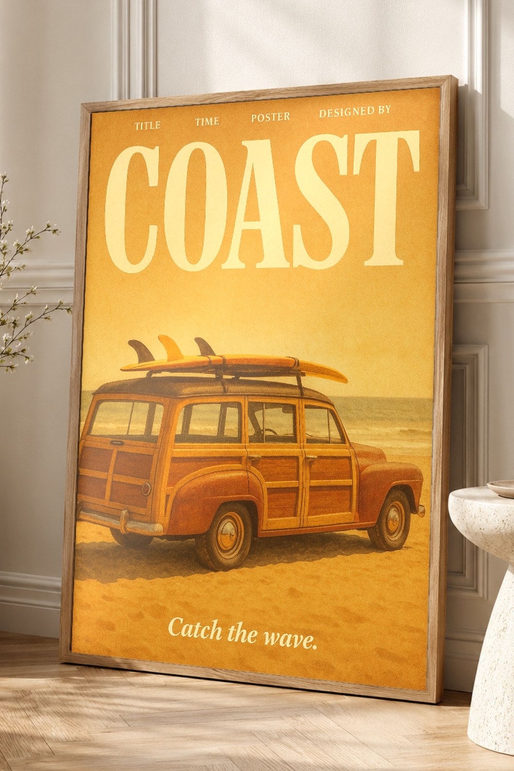 Coast Retro Poster