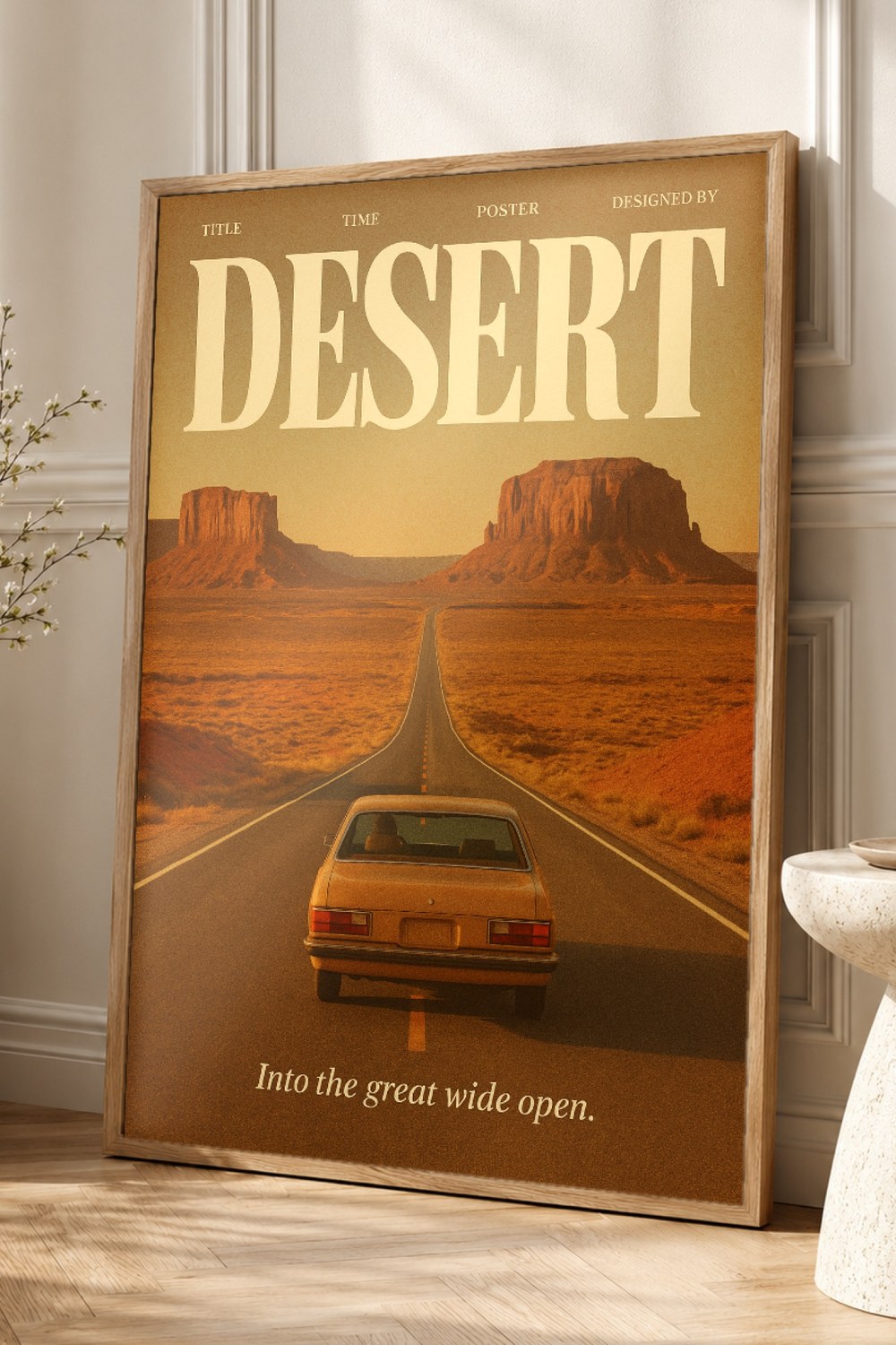 Desert Retro Poster