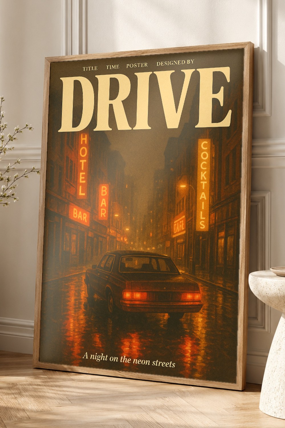 Drive Retro Poster